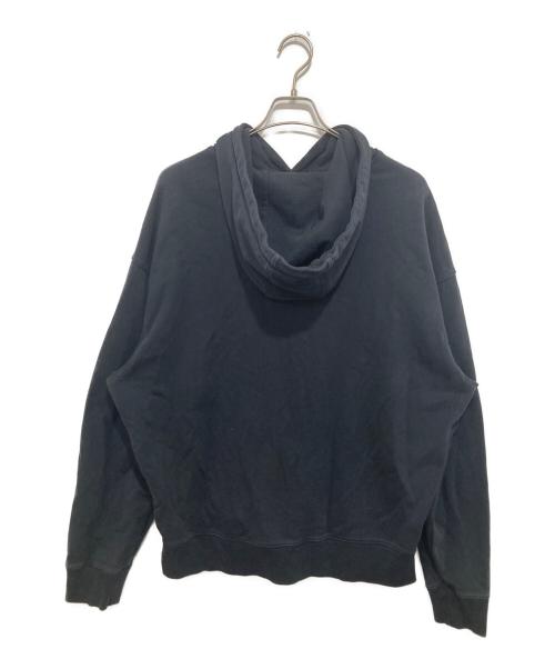 maison kitsune（メゾンキツネ）maison kitsune (メゾンキツネ) hoodie oversized　フーディーオーバーサイズ　LM00705KM0001 ブラック サイズ:Lの古着・服飾アイテム