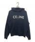 CELINE（セリーヌ）の古着「ルーズ フーディー / コットンフリース　2Y321670Q」｜ブラック