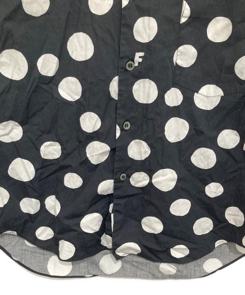 BLACK COMME des GARCONS（ブラックコムデギャルソン）BLACK COMME des GARCONS (ブラックコムデギャルソン) 丸襟ドットブラウス ブラック サイズ:Sの古着・服飾アイテム