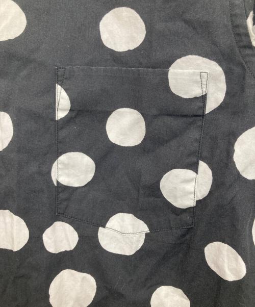 BLACK COMME des GARCONS（ブラックコムデギャルソン）BLACK COMME des GARCONS (ブラックコムデギャルソン) 丸襟ドットブラウス ブラック サイズ:Sの古着・服飾アイテム