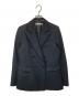 sheller（シェリエ）の古着「stitched design double breasted tailored jacket　ステッチデザインダブルブレストテーラードジャケット」｜ブラック