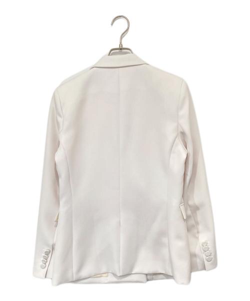 sheller（シェリエ）sheller (シェリエ) stitched design double breasted tailored jacket　ステッチデザインダブルブレストテーラードジャケット　SL121040313 ホワイト サイズ:FREEの古着・服飾アイテム