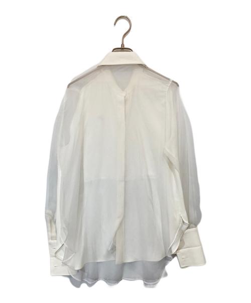 sheller（シェリエ）sheller (シェリエ) 切替シアーシャツ　SL14020209 ホワイト サイズ:FREEの古着・服飾アイテム