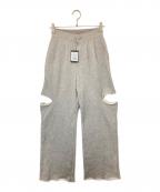 ANRエーエヌアール）の古着「2WAY SLIT SWEAT PANTS　ツーウェイスリットスウェットパンツ　SHP250610」｜グレー
