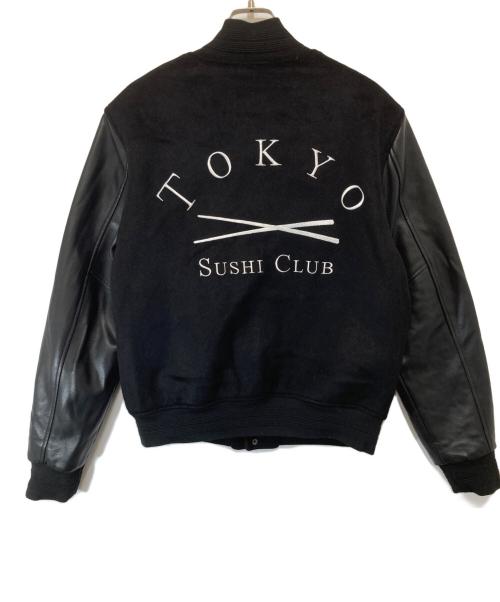 Sushi club（スシクラブ）Sushi club (スシクラブ) スタジャン ブラック サイズ:Sの古着・服飾アイテム