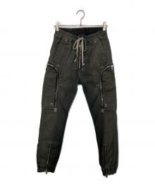 RICK OWENS（リックオウエンス）の古着「BAUHAUS CARGO PANTS デニム バウハウス カーゴパンツ RU02E1377-SDKDEG」｜インディゴ