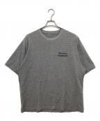 The Ennoy Professionalザ エンノイ プロフェッショナル）の古着「Border Tee　ボーダーティー　SS22BRENCT05AM」｜グレー