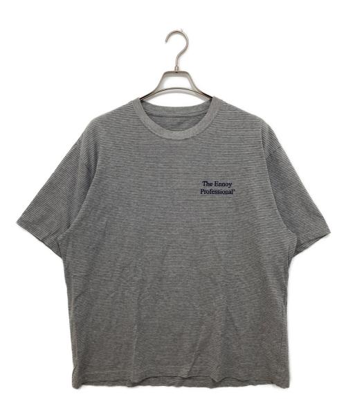 The Ennoy Professional（ザ エンノイ プロフェッショナル）The Ennoy Professional (ザ エンノイ プロフェッショナル) Border Tee　ボーダーティー　SS22BRENCT05AM グレー サイズ:Lの古着・服飾アイテム