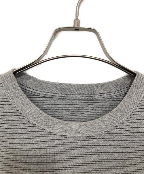 The Ennoy Professional（ザ エンノイ プロフェッショナル）The Ennoy Professional (ザ エンノイ プロフェッショナル) Border Tee　ボーダーティー　SS22BRENCT05AM グレー サイズ:Lの古着・服飾アイテム