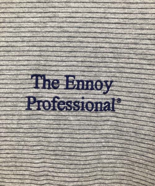 The Ennoy Professional（ザ エンノイ プロフェッショナル）The Ennoy Professional (ザ エンノイ プロフェッショナル) Border Tee　ボーダーティー　SS22BRENCT05AM グレー サイズ:Lの古着・服飾アイテム