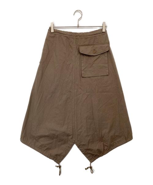Y's（ワイズ）Y's (ワイズ) 2way 変形ドローストリングスカート ブラウン サイズ:1の古着・服飾アイテム