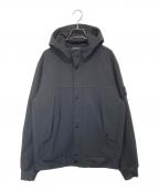 STONE ISLANDストーンアイランド）の古着「Light Soft Shell フーデッドジャケット　ライトソフトシェル　801540227 V0029」｜ブラック