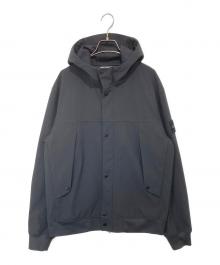 STONE ISLAND（ストーンアイランド）の古着「Light Soft Shell フーデッドジャケット　ライトソフトシェル　801540227 V0029」｜ブラック