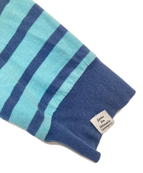 HUMAN MADE（ヒューマンメイド）HUMAN MADE (ヒューマンメイド) STRIPED L/S T-SHIRT　ストライプロングスリーブティーシャツ スカイブルー サイズ:XLの古着・服飾アイテム