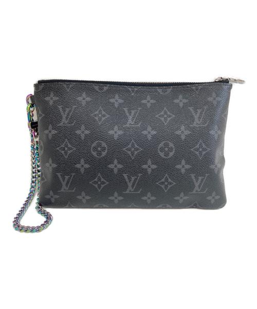 LOUIS VUITTON（ルイ ヴィトン）LOUIS VUITTON (ルイ ヴィトン) FRAGMENT DESIGN (フラグメントデザイン) チェーンポーチ　M64449 ブラックの古着・服飾アイテム