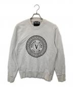 VERSACE JEANS COUTUREヴェルサーチ ジーンズクチュール）の古着「ロゴスウェット　B7GWA7TT-30318」｜ホワイト
