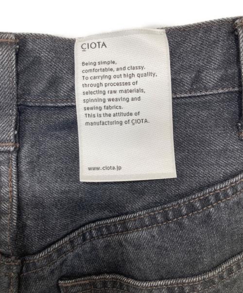 CIOTA（シオタ）CIOTA (シオタ) Baggy 5 Pocket Pants　バギーファイブポケットパンツ　PTLM-25BG ブラック サイズ:28の古着・服飾アイテム