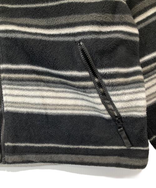 SUPREME（シュプリーム）SUPREME (シュプリーム) Strip Zip Up Fleece Jacket　ストライプジップアップフリースジャケット ブラック サイズ:Lの古着・服飾アイテム