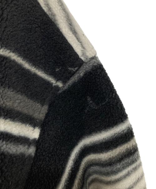 SUPREME（シュプリーム）SUPREME (シュプリーム) Strip Zip Up Fleece Jacket　ストライプジップアップフリースジャケット ブラック サイズ:Lの古着・服飾アイテム