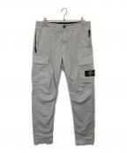STONE ISLANDストーンアイランド）の古着「ガーメントダイ ロゴ刺繍パッチ　K1S153100304 S0004ツ」｜ライトグレー
