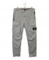 STONE ISLAND（ストーンアイランド）の古着「ガーメントダイ ロゴ刺繍パッチ　K1S153100304 S0004ツ」｜ライトグレー