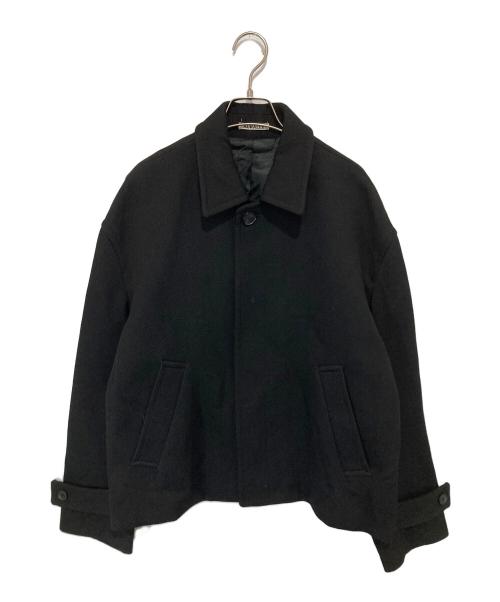 AURALEE（オーラリー）AURALEE (オーラリー) DOUBLE CLOTH HARD TWIST CARSEY BLOUSON ダブルクロスハードツイストケイシーブルゾン ブラック サイズ:3の古着・服飾アイテム