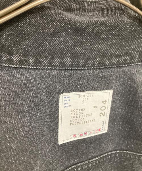 sacai（サカイ）sacai (サカイ) Denim x Nylon Twill Jacket　デニム×ナイロンツイルジャケット　SCM-204 ブラック サイズ:2の古着・服飾アイテム