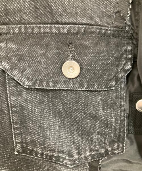 sacai（サカイ）sacai (サカイ) Denim x Nylon Twill Jacket　デニム×ナイロンツイルジャケット　SCM-204 ブラック サイズ:2の古着・服飾アイテム