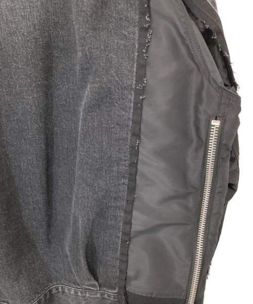 sacai（サカイ）sacai (サカイ) Denim x Nylon Twill Jacket　デニム×ナイロンツイルジャケット　SCM-204 ブラック サイズ:2の古着・服飾アイテム