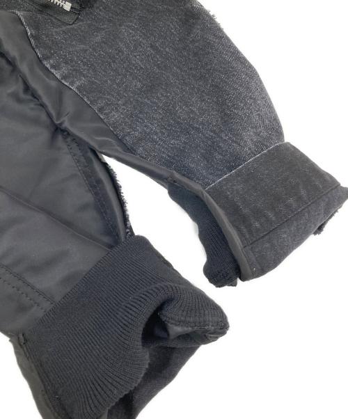 sacai（サカイ）sacai (サカイ) Denim x Nylon Twill Jacket　デニム×ナイロンツイルジャケット　SCM-204 ブラック サイズ:2の古着・服飾アイテム