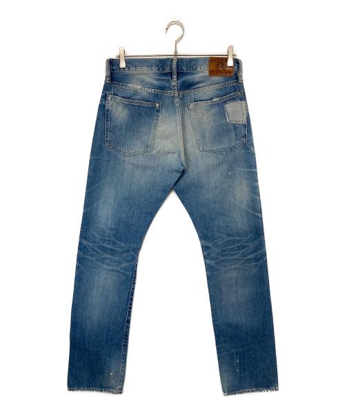 Hysteric Glamour（ヒステリックグラマー）Hysteric Glamour (ヒステリックグラマー) PPR クラッシュ加工デニム　0251AP08 インディゴ サイズ:32の古着・服飾アイテム