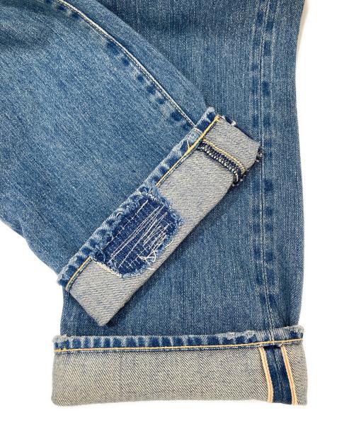 Hysteric Glamour（ヒステリックグラマー）Hysteric Glamour (ヒステリックグラマー) SP加工 スタッズ ダメージ デニムパンツ　0253AP02 インディゴ サイズ:32の古着・服飾アイテム