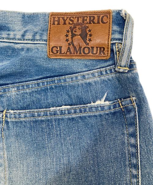 Hysteric Glamour（ヒステリックグラマー）Hysteric Glamour (ヒステリックグラマー) SP加工 スタッズ ダメージ デニムパンツ　0253AP02 インディゴ サイズ:32の古着・服飾アイテム