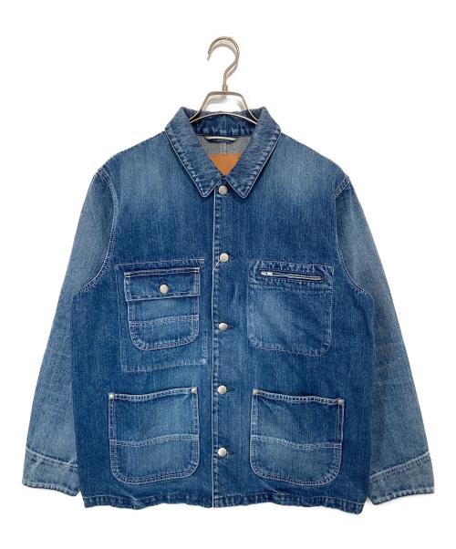 VOWELS（バウルズ）VOWELS (バウルズ) Denim Chore Jacket　デニムチョアジャケット　VO-25AW-OW015-73-1 インディゴ サイズ:1の古着・服飾アイテム