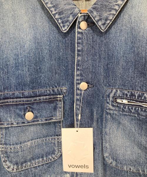VOWELS（バウルズ）VOWELS (バウルズ) Denim Chore Jacket　デニムチョアジャケット　VO-25AW-OW015-73-1 インディゴ サイズ:1の古着・服飾アイテム