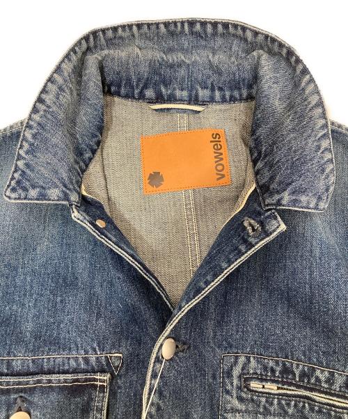 VOWELS（バウルズ）VOWELS (バウルズ) Denim Chore Jacket　デニムチョアジャケット　VO-25AW-OW015-73-1 インディゴ サイズ:1の古着・服飾アイテム