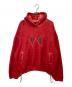 THUG CLUB（サグ クラブ）の古着「Rock Hoodie ロックフーディ TC23TS0102」｜レッド