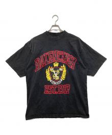 BALENCIAGA（バレンシアガ）の古着「DIY college Tシャツ」｜ブラック