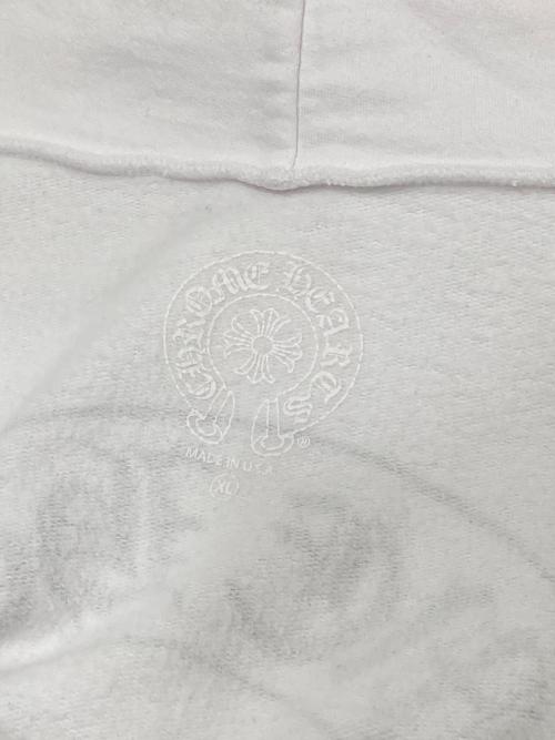 CHROME HEARTS（クロムハーツ）CHROME HEARTS (クロムハーツ) フローラルクロス ホースシュー ジップパーカー ダガージップ ジップアップフーディ USA製 ホワイト サイズ:XLの古着・服飾アイテム