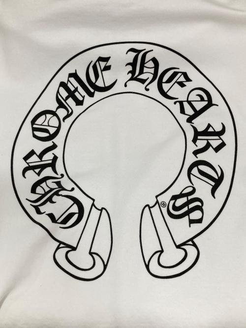 CHROME HEARTS（クロムハーツ）CHROME HEARTS (クロムハーツ) フローラルクロス ホースシュー ジップパーカー ダガージップ ジップアップフーディ USA製 ホワイト サイズ:XLの古着・服飾アイテム