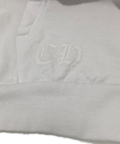 CHROME HEARTS（クロムハーツ）CHROME HEARTS (クロムハーツ) フローラルクロス ホースシュー ジップパーカー ダガージップ ジップアップフーディ USA製 ホワイト サイズ:XLの古着・服飾アイテム