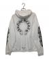 CHROME HEARTS (クロムハーツ) フローラルクロス ホースシュー ジップパーカー ダガージップ ジップアップフーディ USA製 ホワイト サイズ:XL：300000円