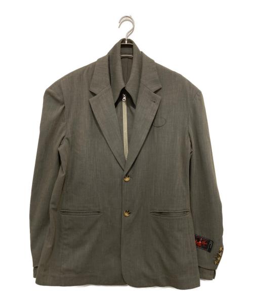 SYUMAN.（シュウマン）SYUMAN. (シュウマン) Nu suit Jkt グレー サイズ:2の古着・服飾アイテム