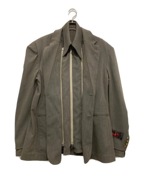 SYUMAN.（シュウマン）SYUMAN. (シュウマン) Nu suit Jkt グレー サイズ:2の古着・服飾アイテム