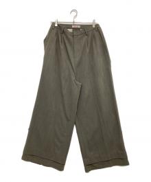 SYUMAN.（シュウマン）の古着「Nu Suit Trousers ワイドスラックスパンツ」｜グレー