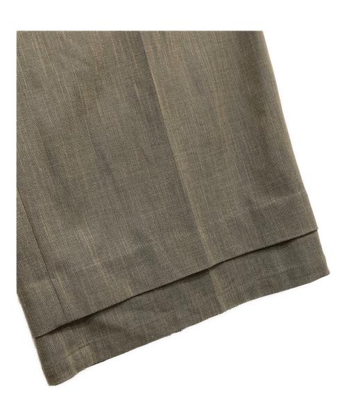 SYUMAN.（シュウマン）SYUMAN. (シュウマン) Nu Suit Trousers ワイドスラックスパンツ グレー サイズ:2の古着・服飾アイテム