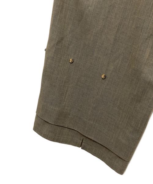 SYUMAN.（シュウマン）SYUMAN. (シュウマン) Nu Suit Trousers ワイドスラックスパンツ グレー サイズ:2の古着・服飾アイテム