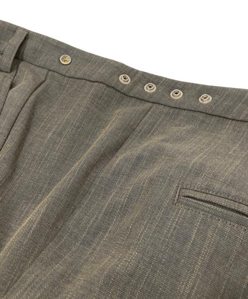 SYUMAN.（シュウマン）SYUMAN. (シュウマン) Nu Suit Trousers ワイドスラックスパンツ グレー サイズ:2の古着・服飾アイテム