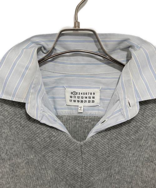 Maison Margiela（メゾンマルジェラ）Maison Margiela (メゾンマルジェラ) ドッキングシャツワンピース スカイブルー サイズ:XXSの古着・服飾アイテム