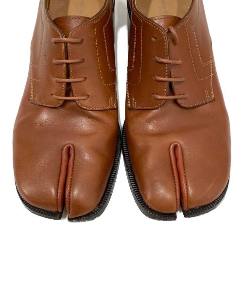 Maison Margiela（メゾンマルジェラ）Maison Margiela (メゾンマルジェラ) タビ レースアップ レザーシューズ ブラウン サイズ:39の古着・服飾アイテム